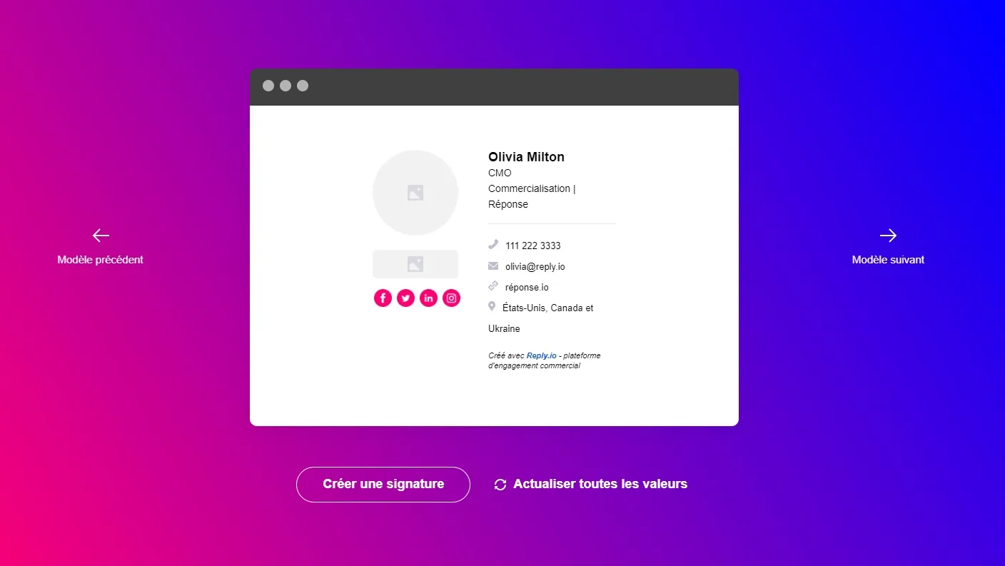 Email Signature Generator by Reply